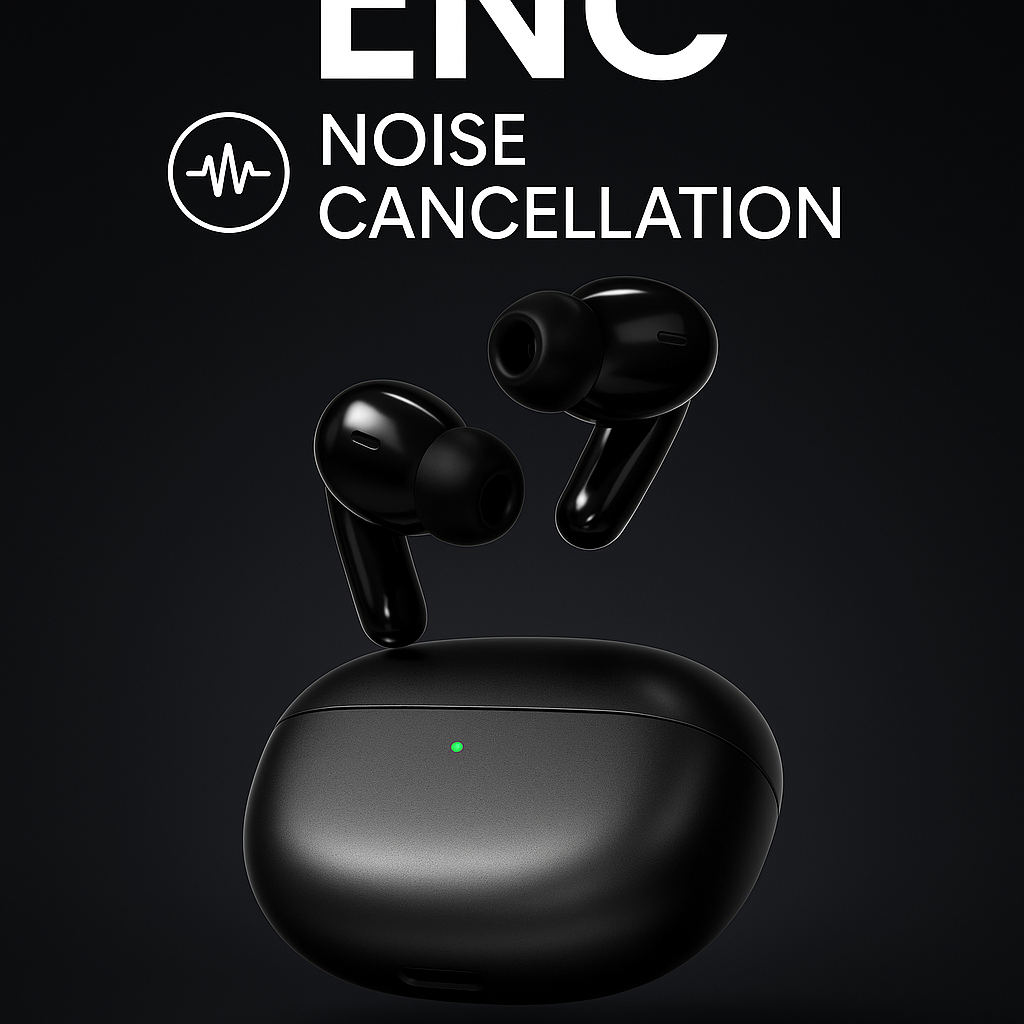 VANTOR StealthBuds – Metal Wireless Earbuds, Bluetooth 6.0 In-Ear Headphones with ENC Noise Cancelling Mic, Deep Bass, 30H Playtime, Touch Controls, Secure Fit Earphones for Android & iPhone
