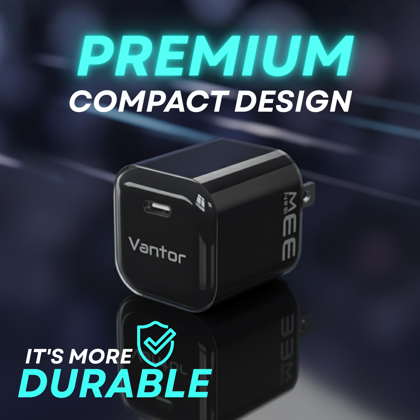 VANTOR 33W USB-C Fast Charger 2-Pack – PD GaN Compact Wall Charger for iPhone 15, iPad, Samsung, Pixel – Travel-Friendly Dual Set