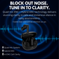 VANTOR SPHEREX Wireless Earbuds with ANC & ENC, 13mm Drivers, Bluetooth 5.3, 30H Playtime, Fast USB-C Charging, Transparency Mode, IPX4 Water Resistant, Deep Bass in-Ear Headphones with Mic – Black