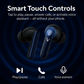 VANTOR SPHEREX Wireless Earbuds with ANC & ENC, 13mm Drivers, Bluetooth 5.3, 30H Playtime, Fast USB-C Charging, Transparency Mode, IPX4 Water Resistant, Deep Bass in-Ear Headphones with Mic – Black